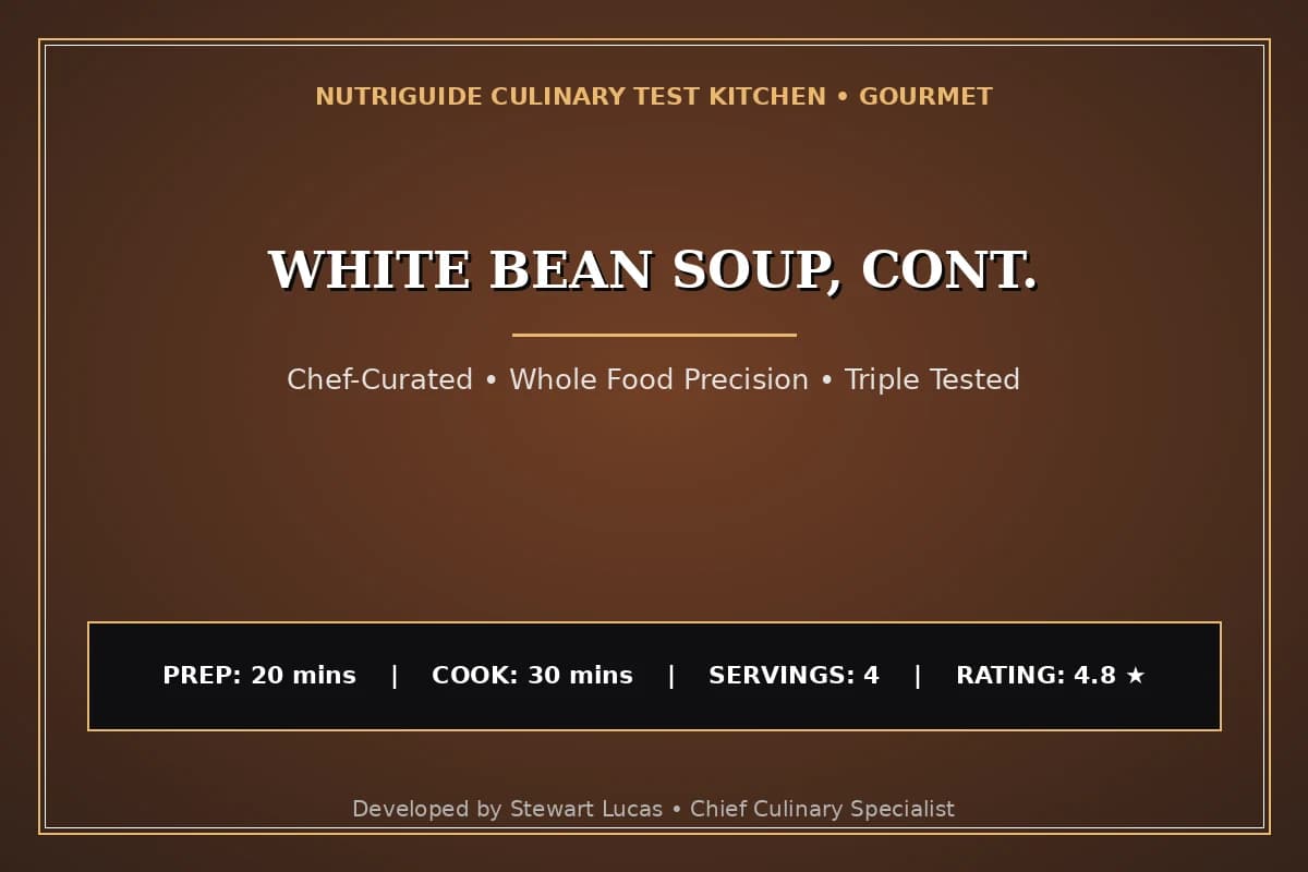 White Bean Soup, Cont.