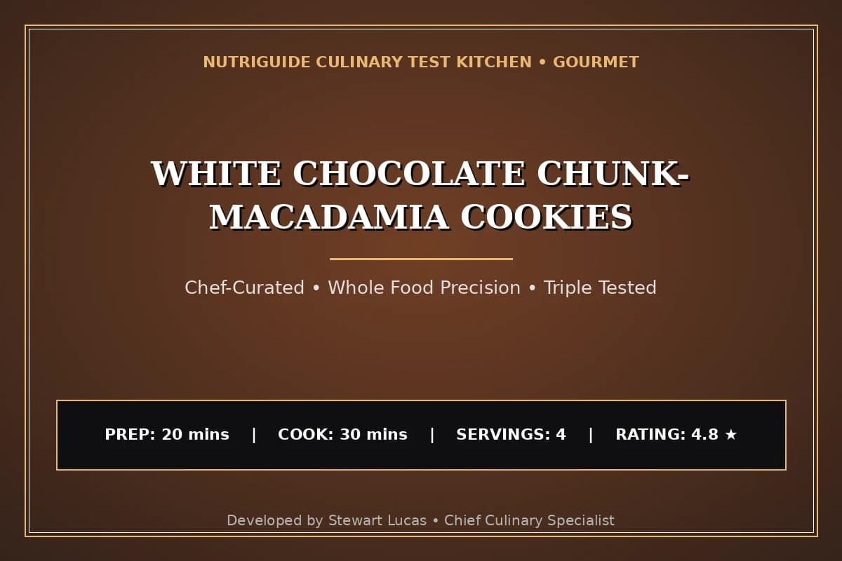 White Chocolate Chunk- Macadamia Cookies