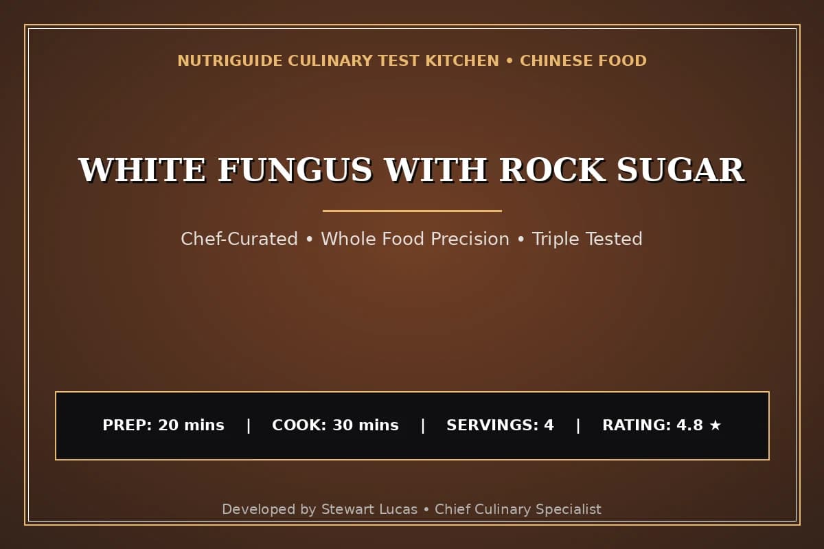 White Fungus With Rock Sugar