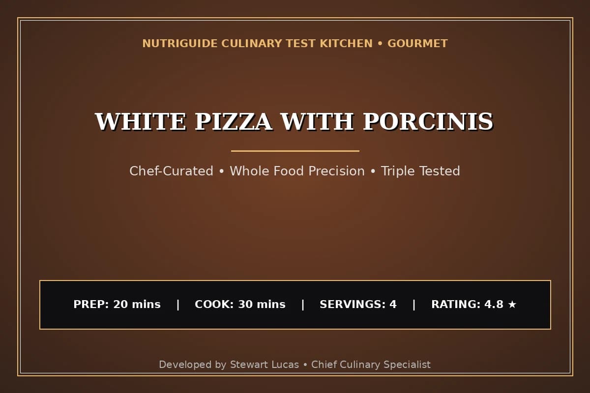 White Pizza With Porcinis