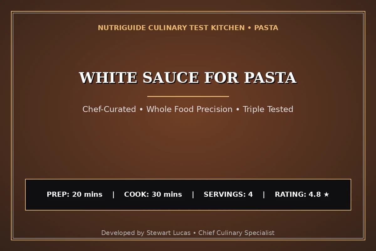 White Sauce For Pasta