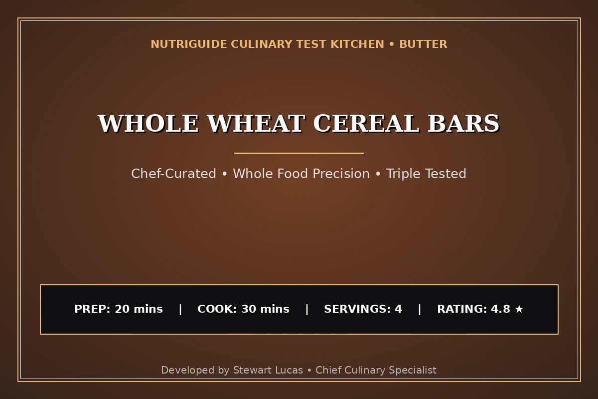 Whole Wheat Cereal Bars