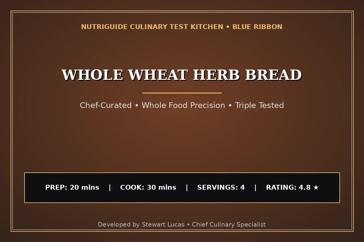 Whole Wheat Herb Bread