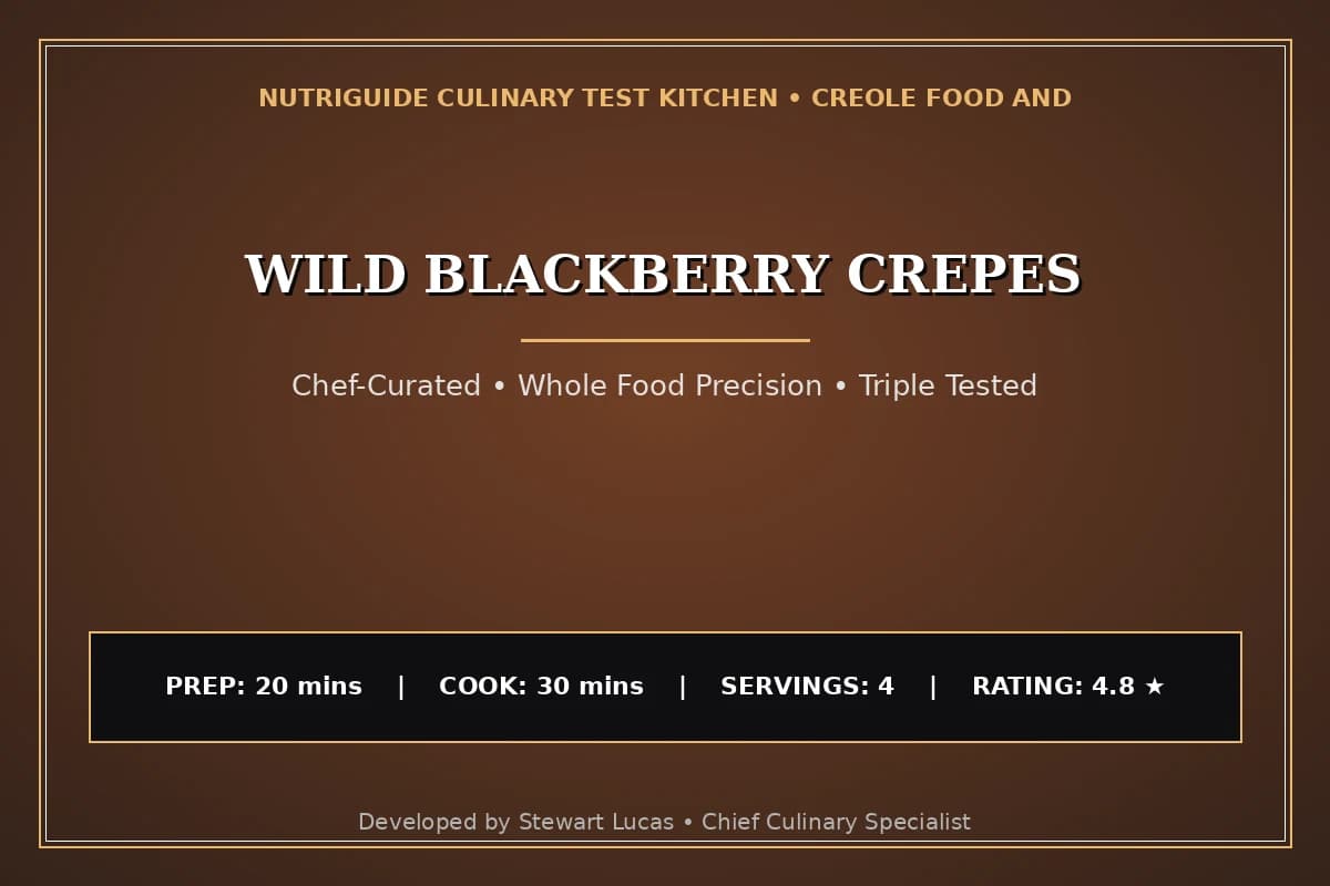 Wild Blackberry Crepes
