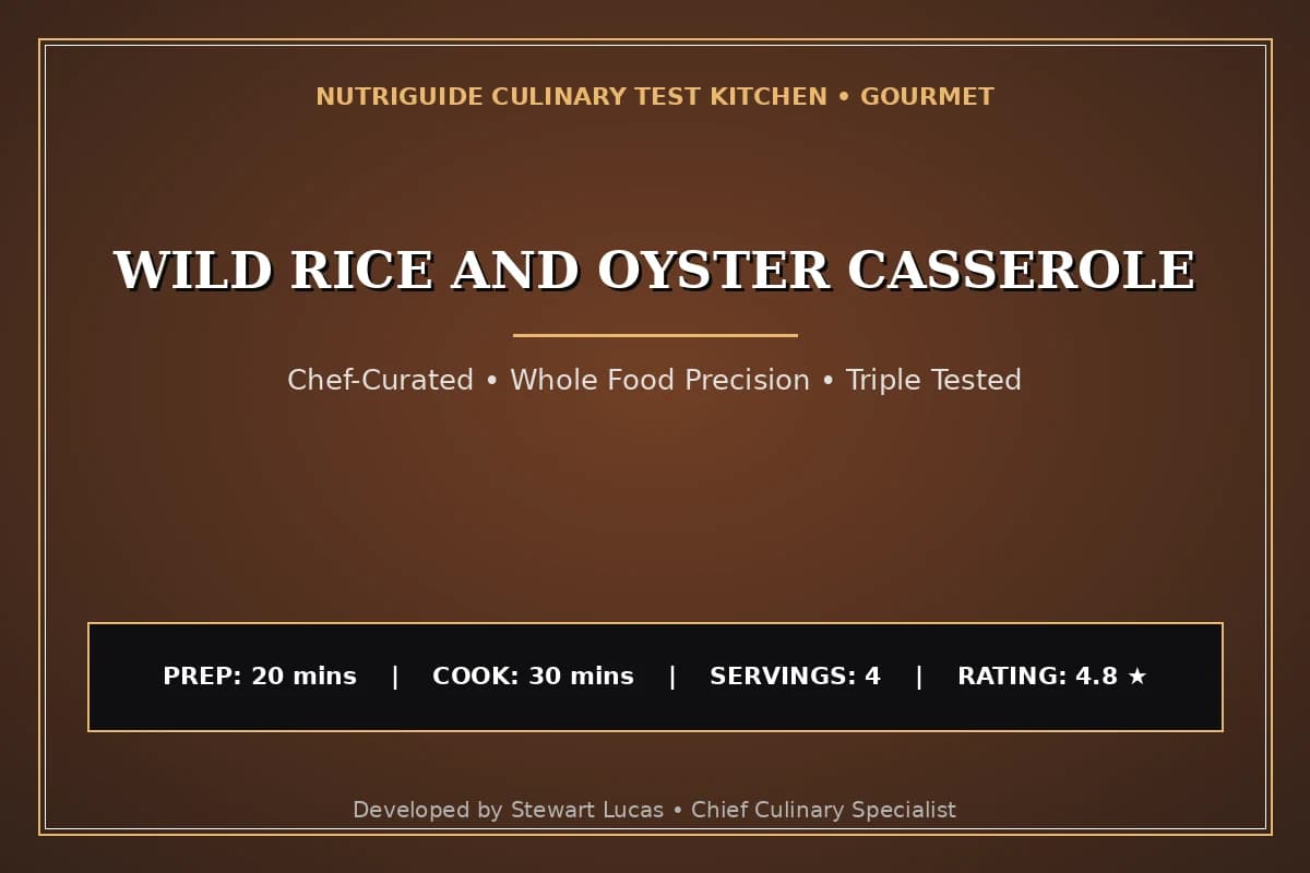 Wild Rice And Oyster Casserole