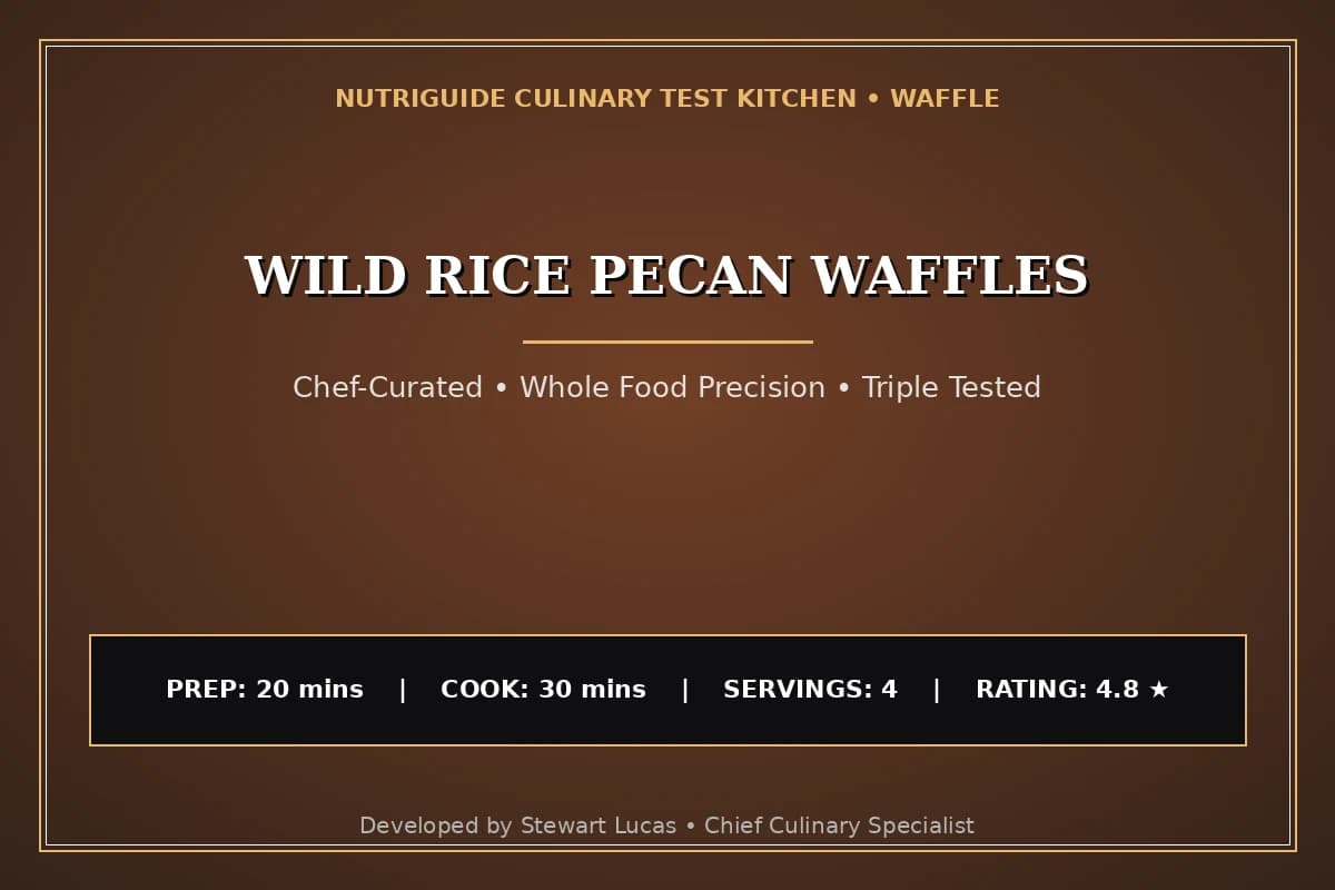 Wild Rice Pecan Waffles