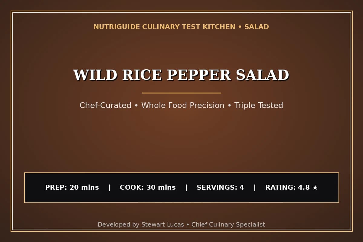 Wild Rice Pepper Salad
