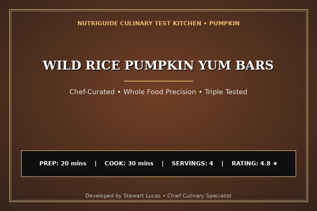 Wild Rice Pumpkin Yum Bars