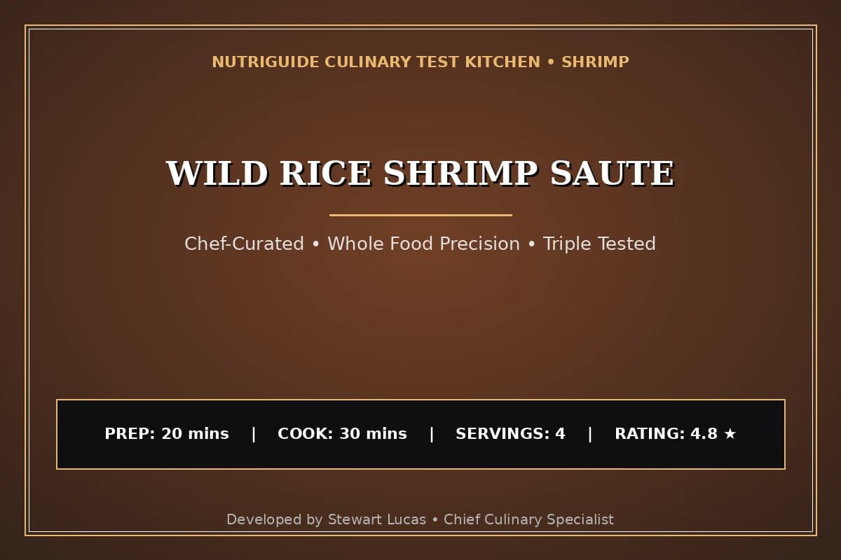 Wild Rice Shrimp Saute