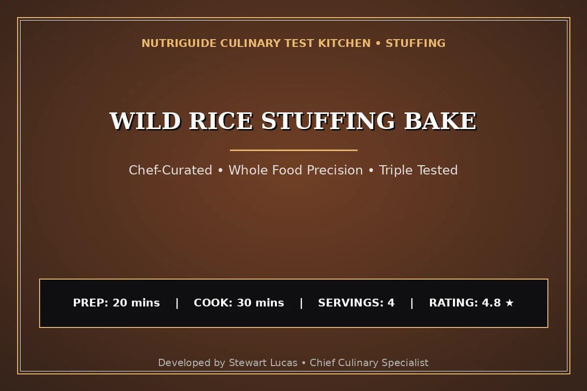 Wild Rice Stuffing Bake