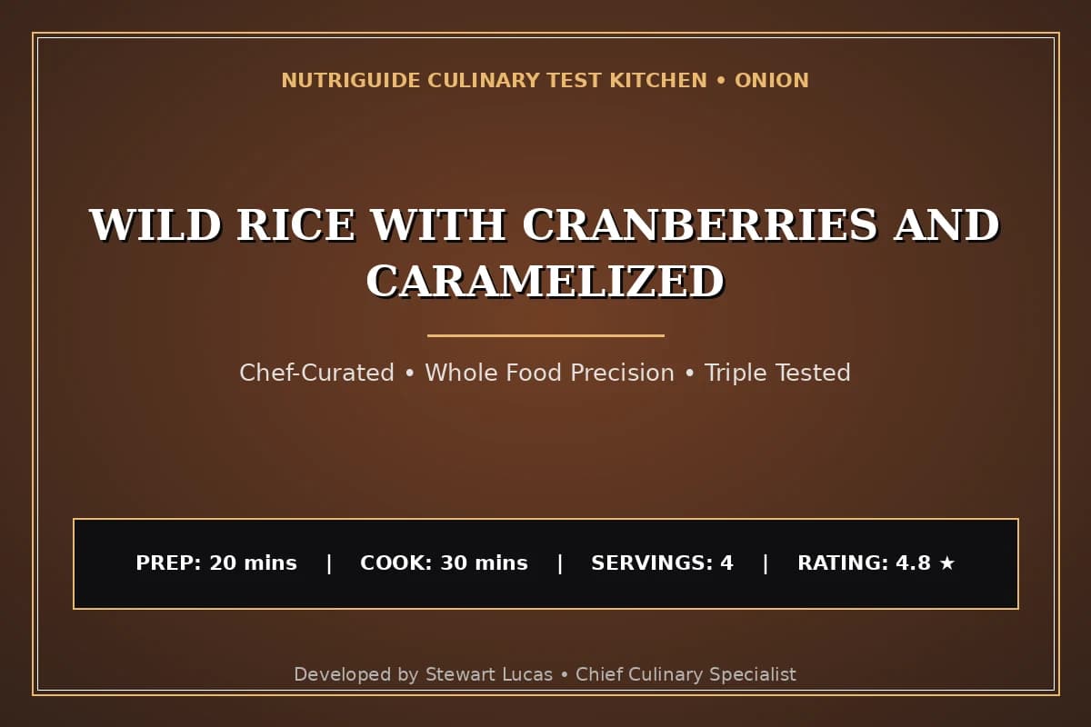 Wild Rice With Cranberries And Caramelized