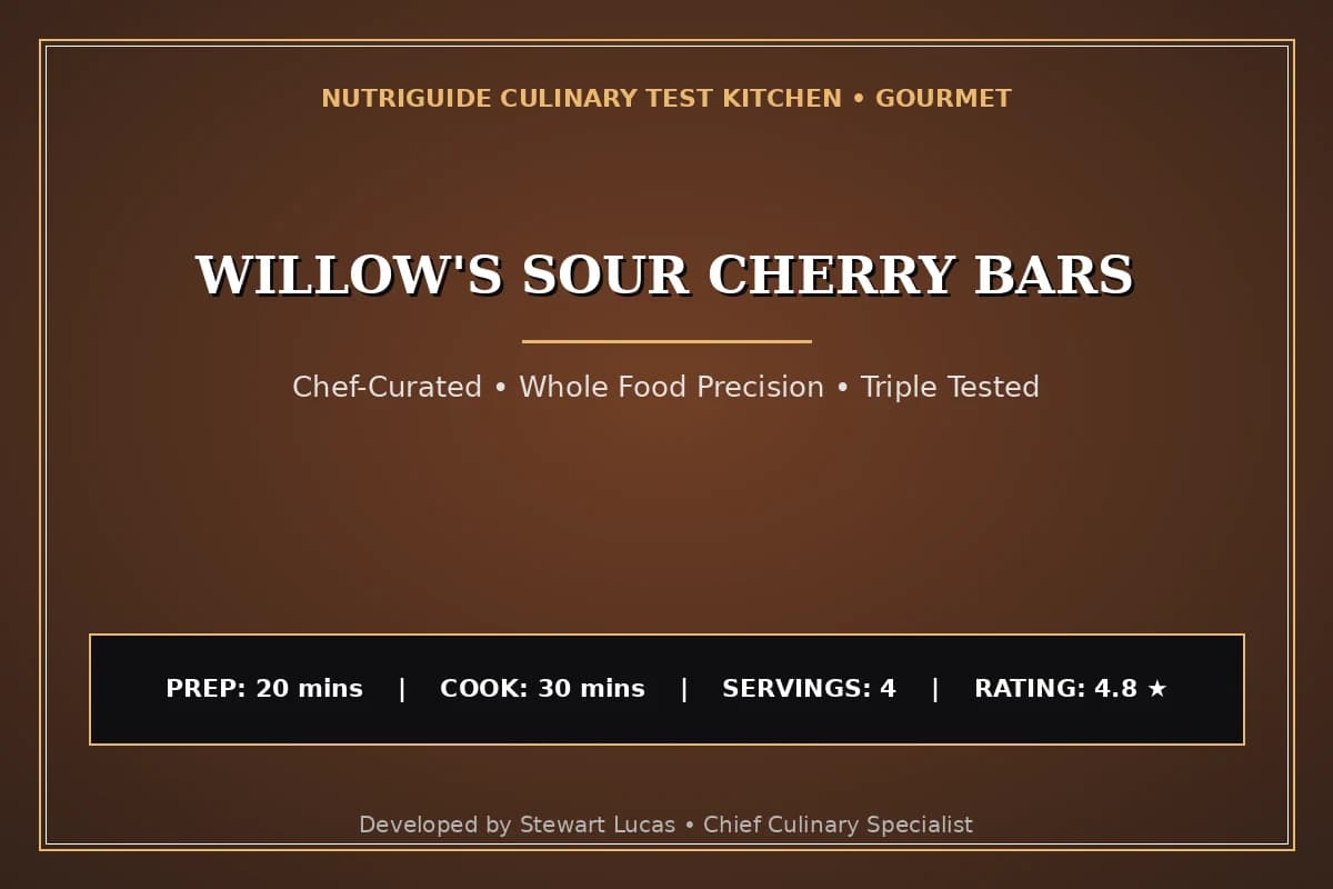 Willow'S Sour Cherry Bars