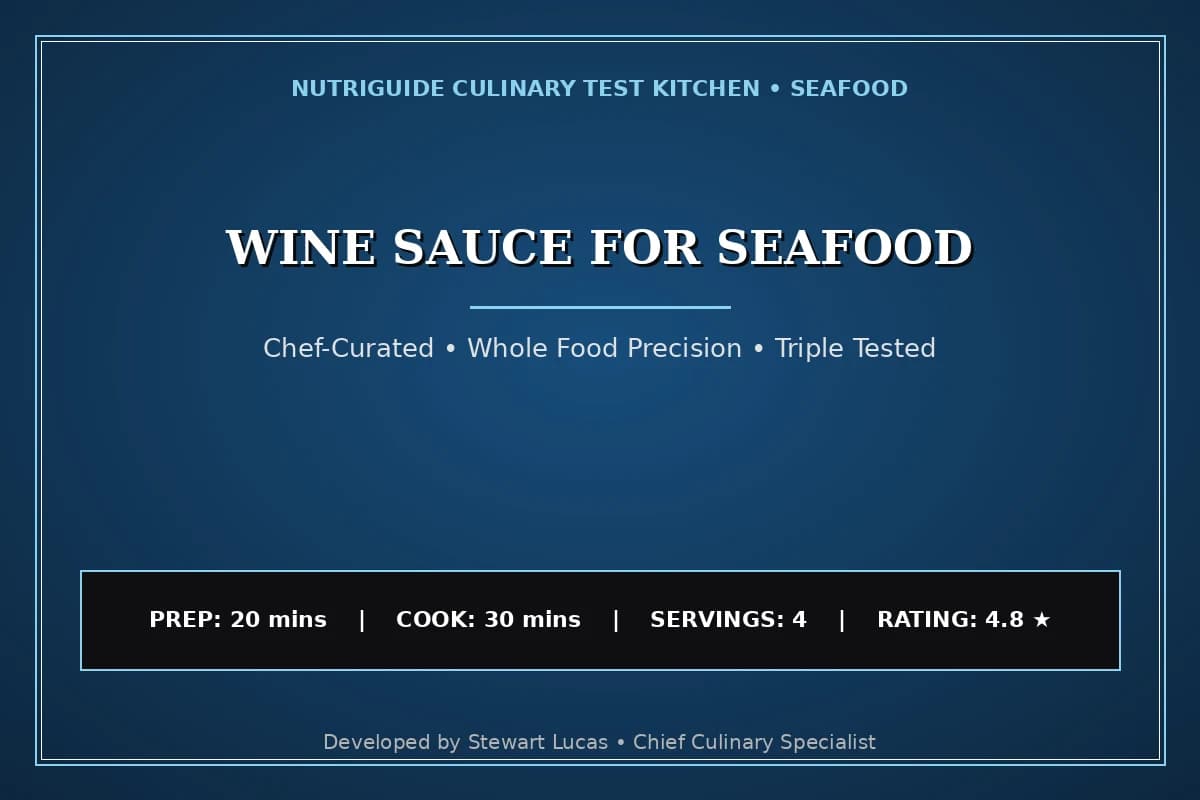 Wine Sauce For Seafood