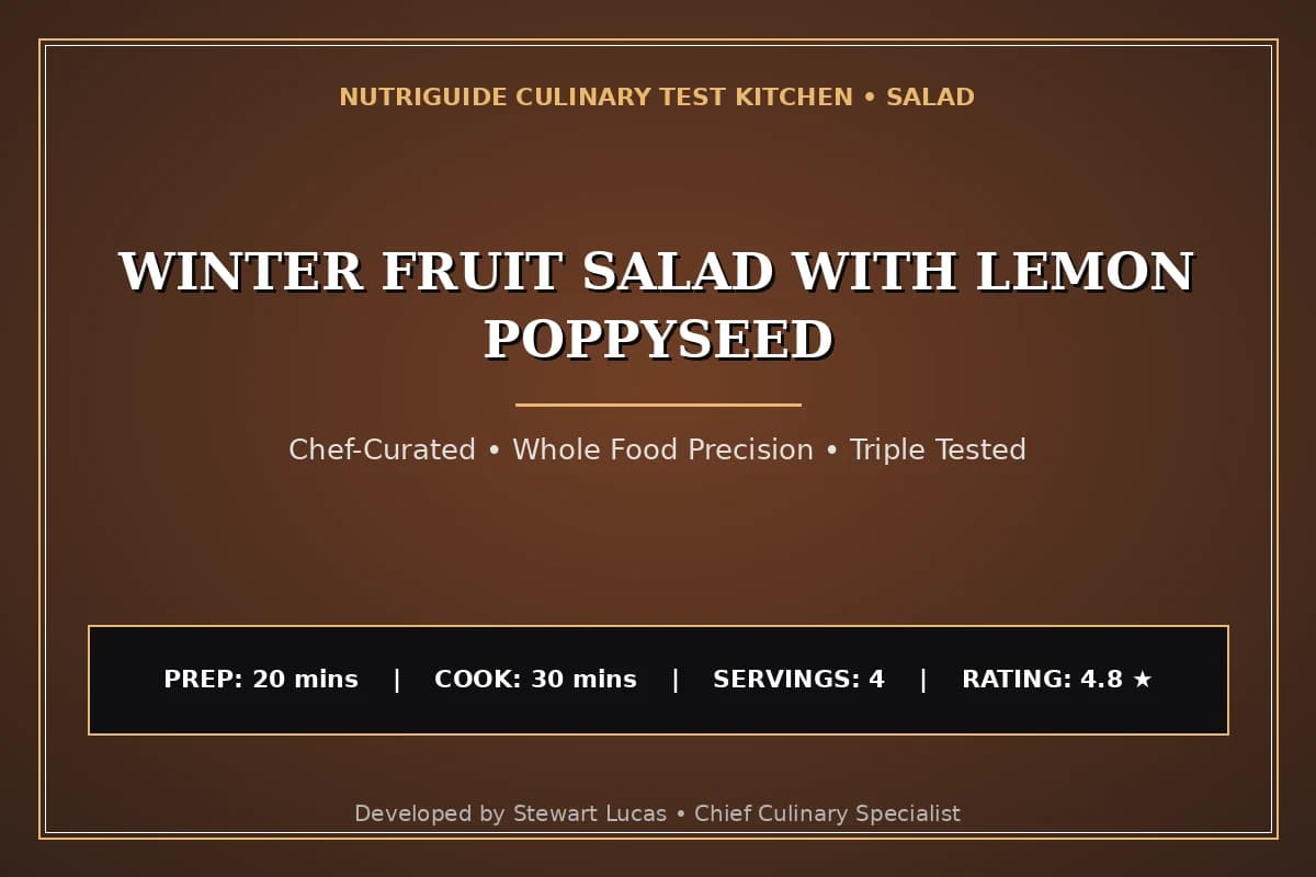 Winter Fruit Salad With Lemon Poppyseed