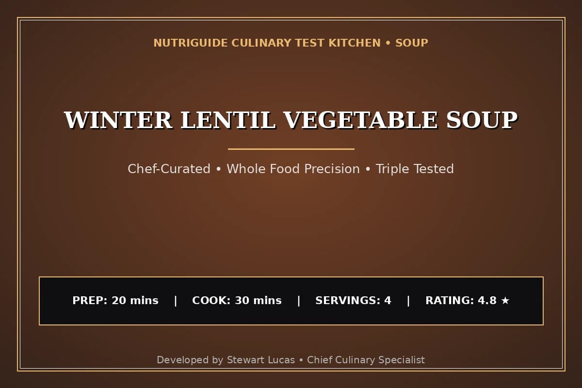 Winter Lentil Vegetable Soup