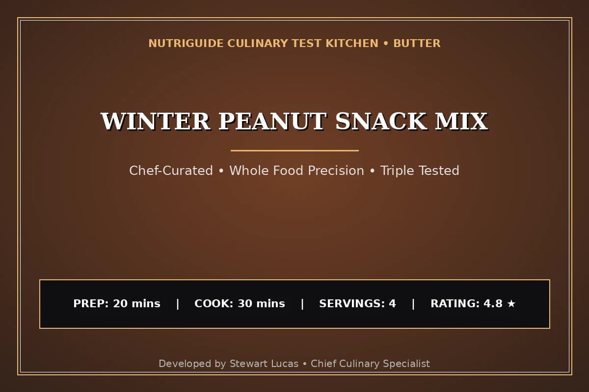 Winter Peanut Snack Mix