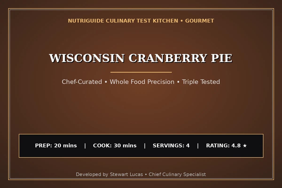 Wisconsin Cranberry Pie