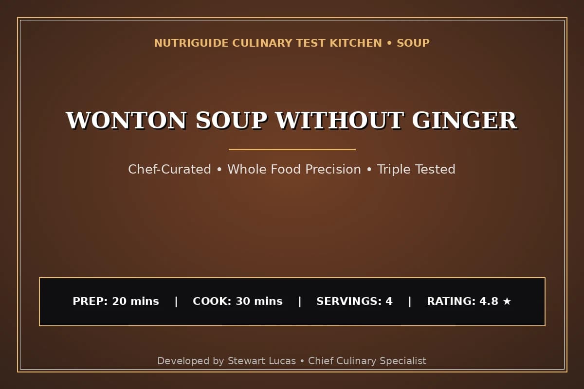 Wonton Soup Without Ginger
