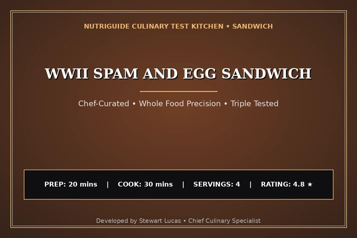 Wwii Spam And Egg Sandwich
