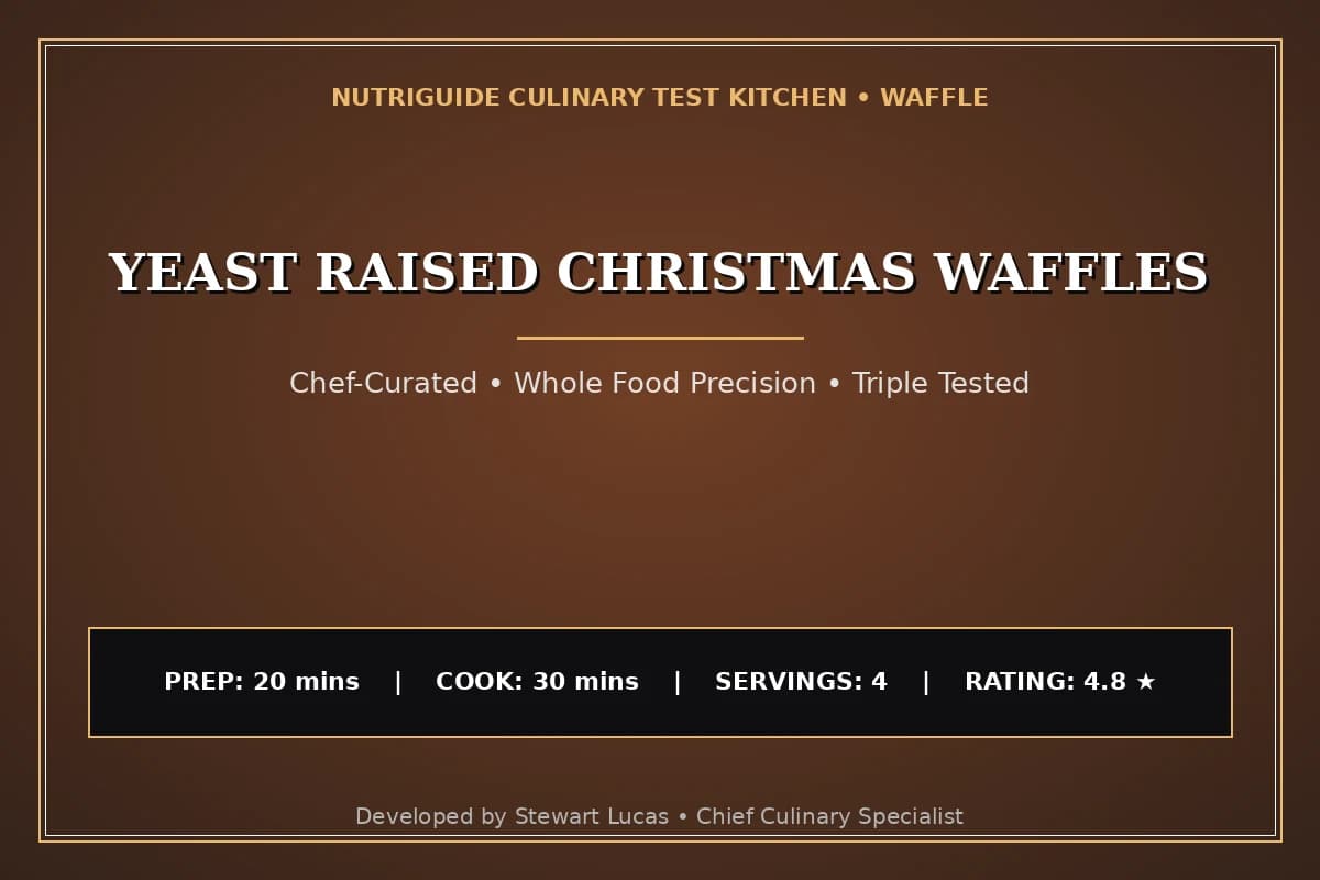 Yeast Raised Christmas Waffles