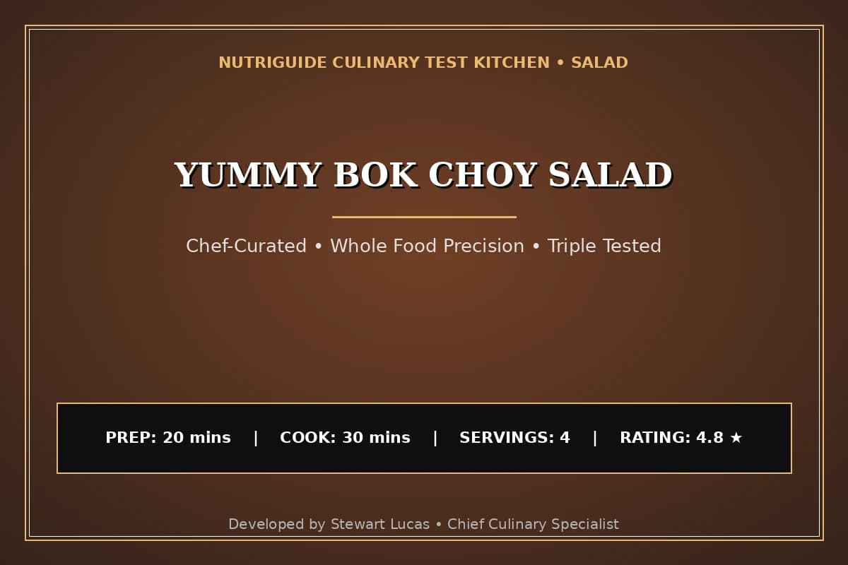 Yummy Bok Choy Salad