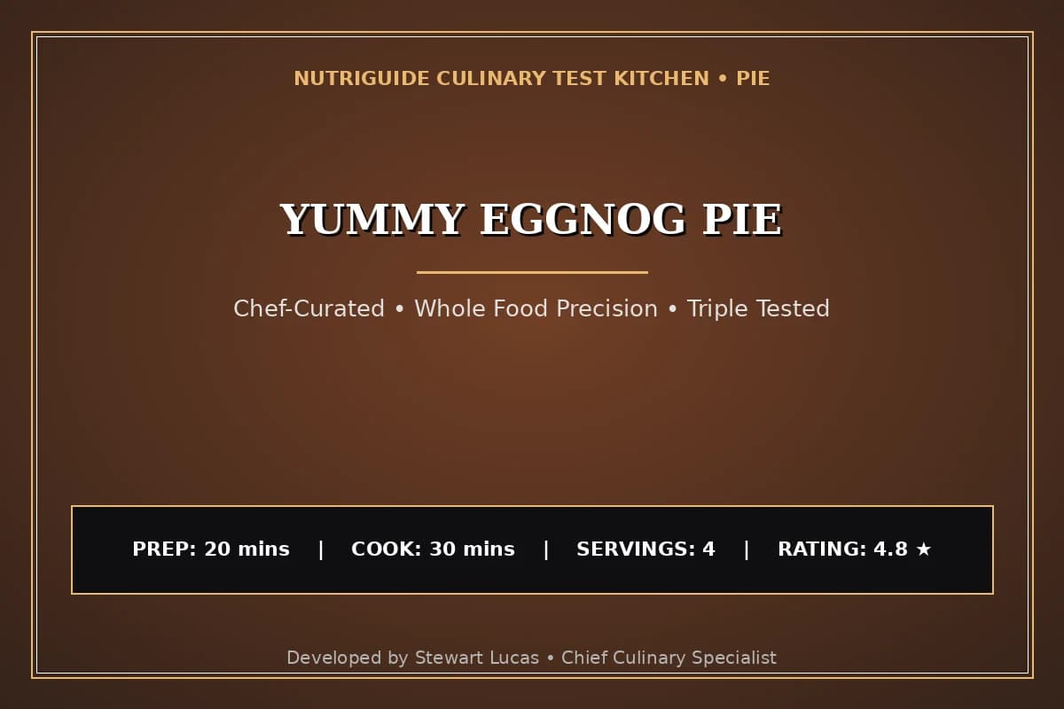 Yummy Eggnog Pie