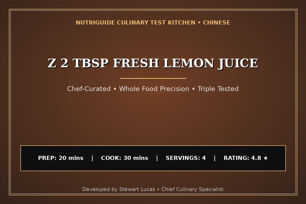Z 2 Tbsp Fresh Lemon Juice