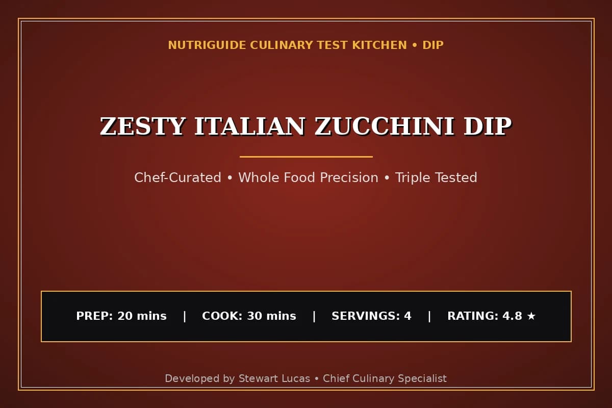 Zesty Italian Zucchini Dip