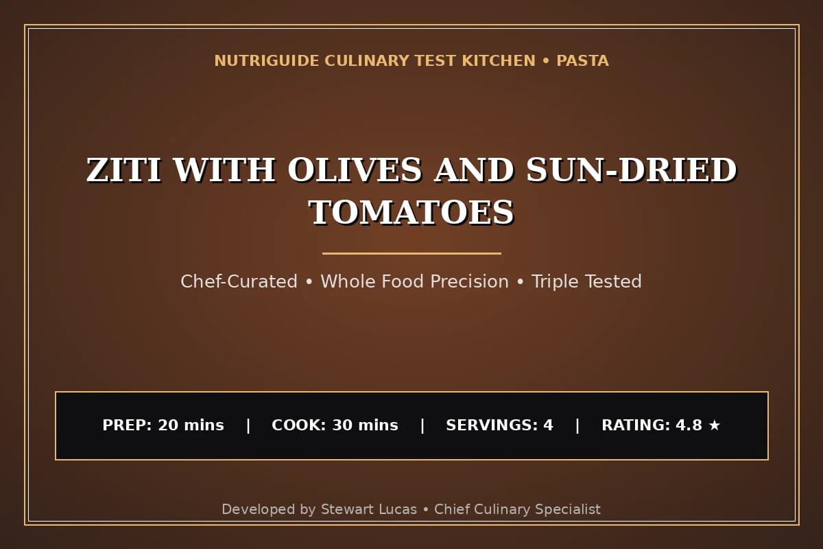 Ziti With Olives And Sun-Dried Tomatoes