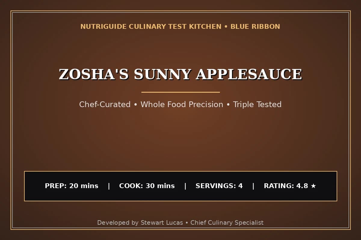 Zosha'S Sunny Applesauce