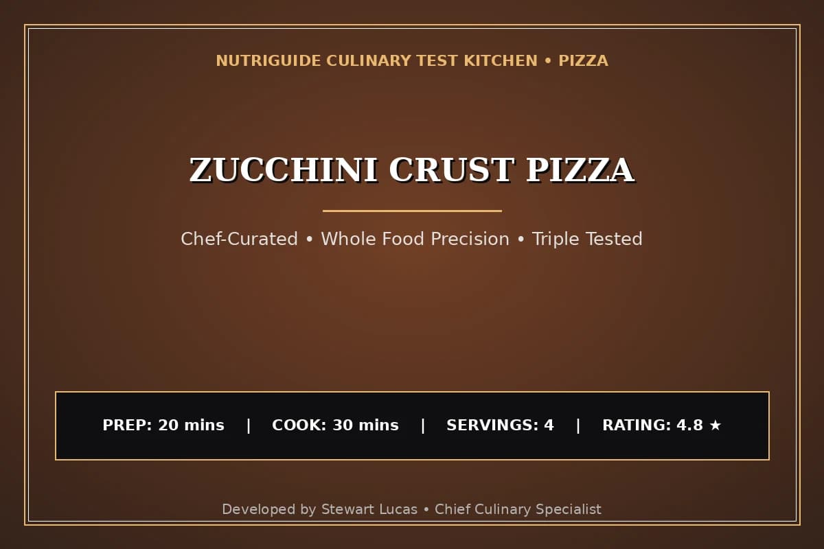 Zucchini Crust Pizza