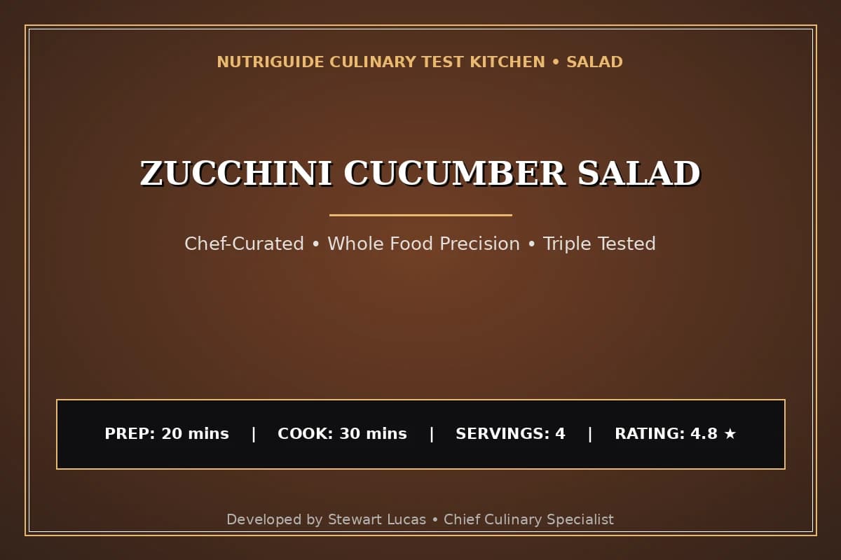 Zucchini Cucumber Salad
