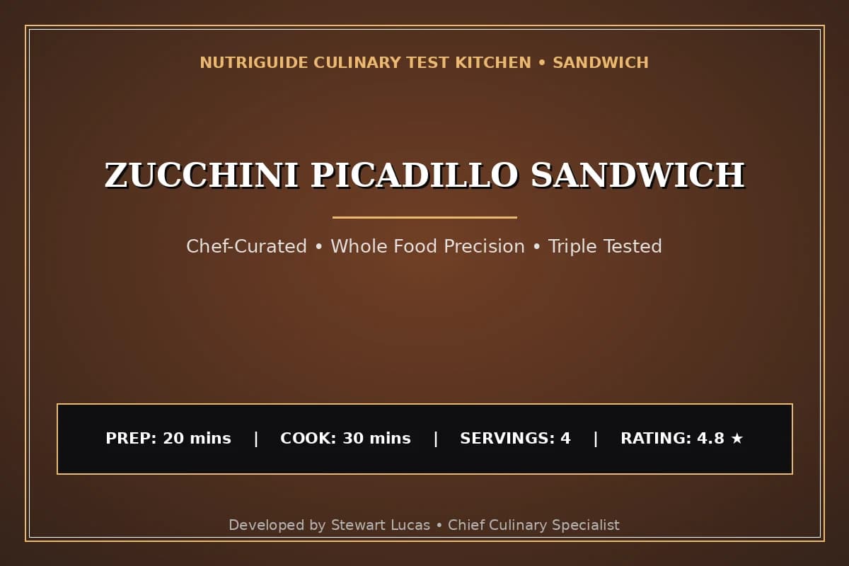 Zucchini Picadillo Sandwich