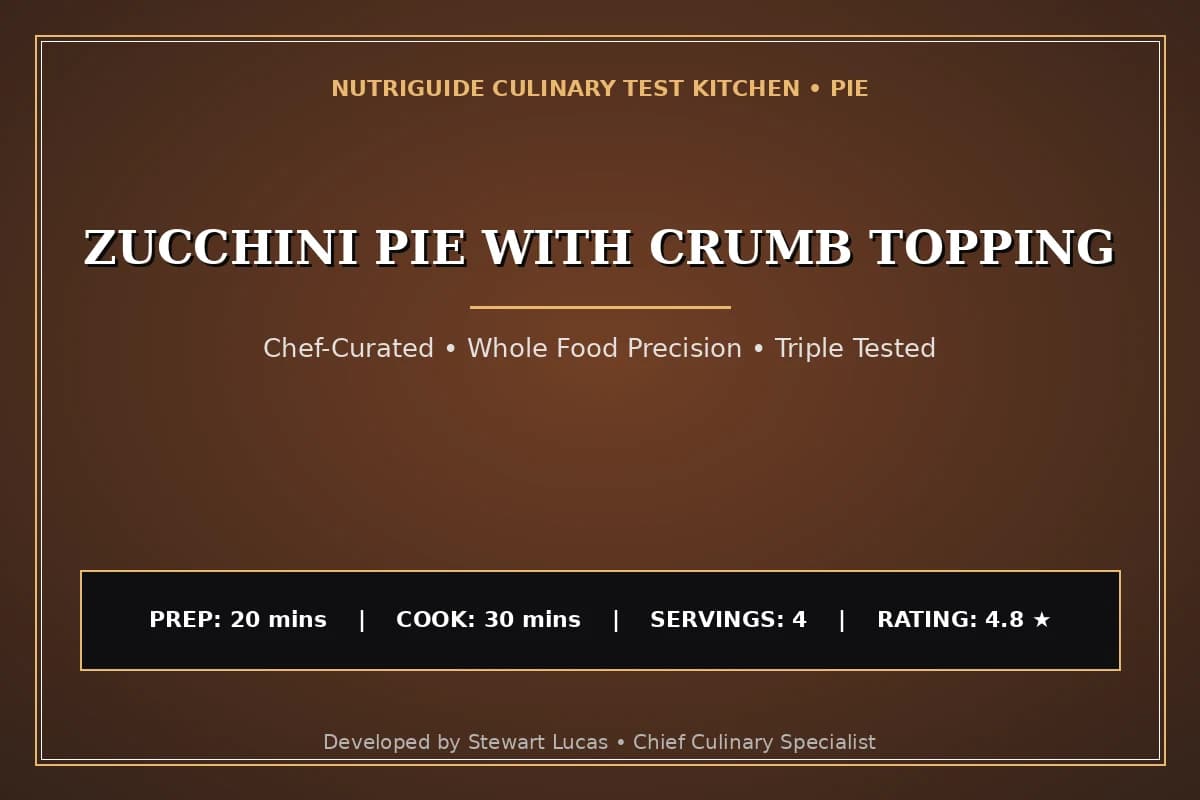 Zucchini Pie With Crumb Topping