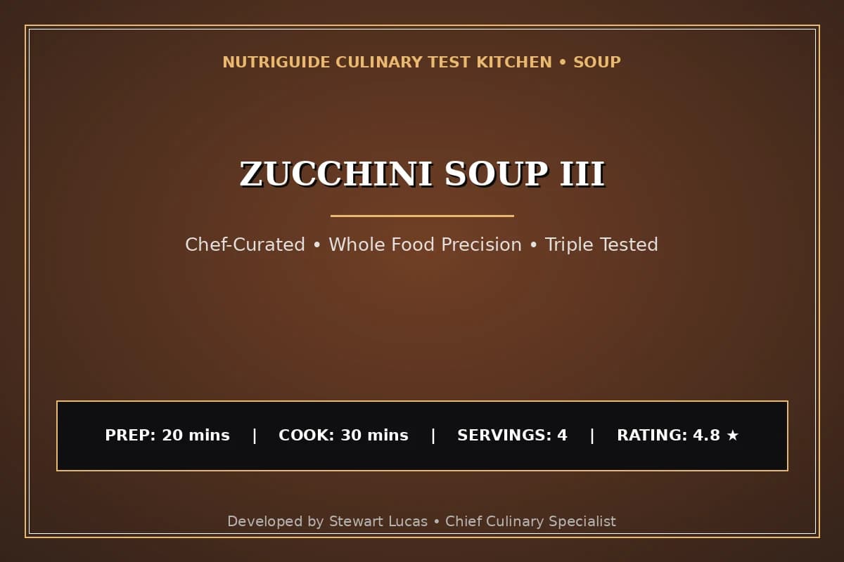 Zucchini Soup Iii