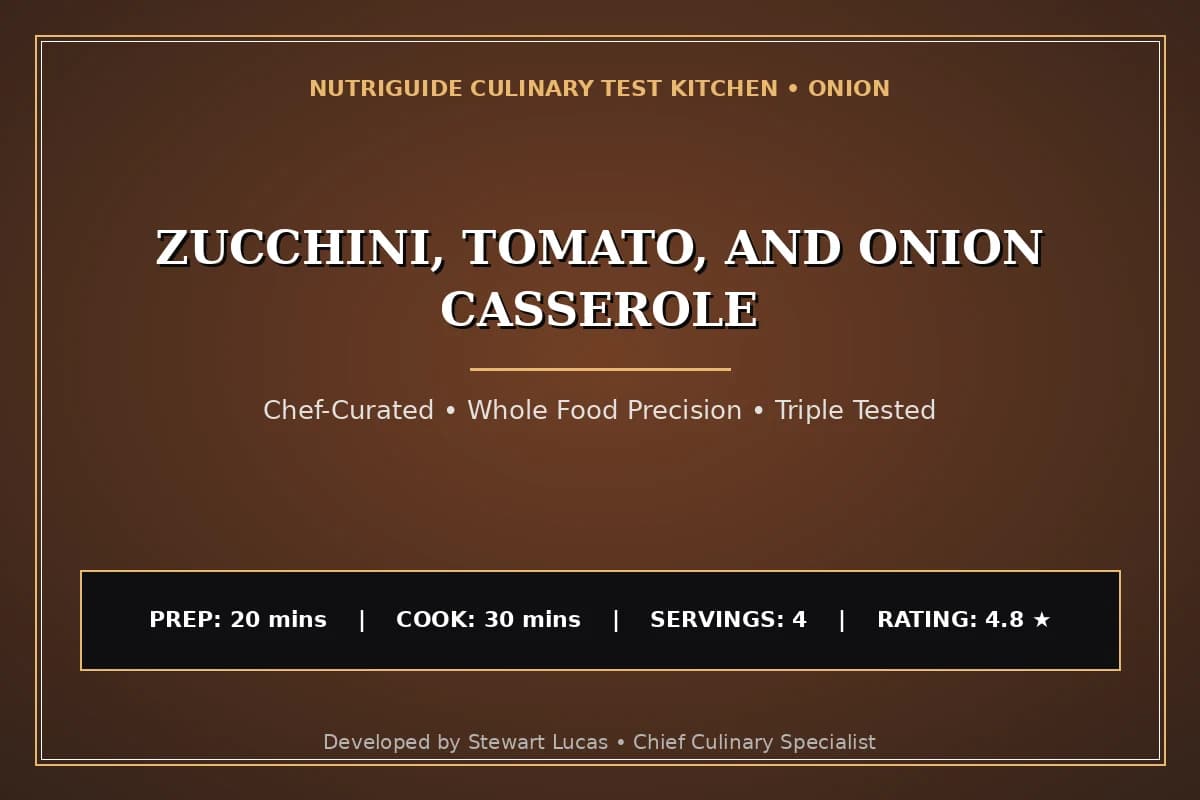 Zucchini, Tomato, And Onion Casserole