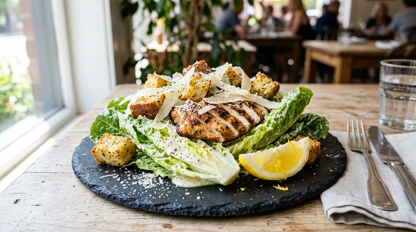Classic Chicken Caesar Salad (Garlic Crouton Masterclass)