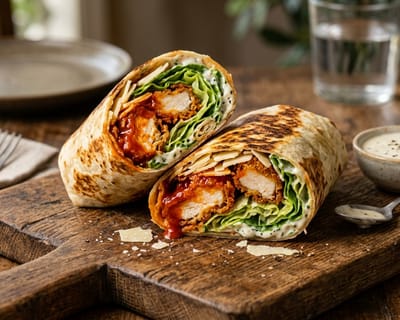 Buffalo Chicken Caesar Wrap
