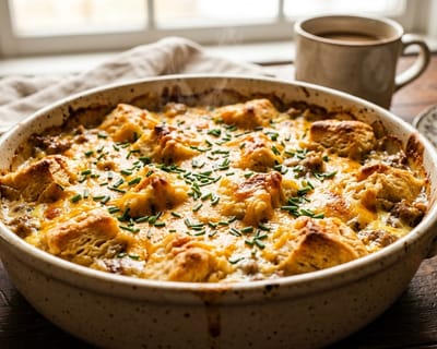 Sausage and Gravy Breakfast Casserole