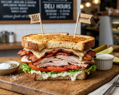 Turkey Bacon Ranch Sandwich (Artisanal Sourdough Club Masterclass)