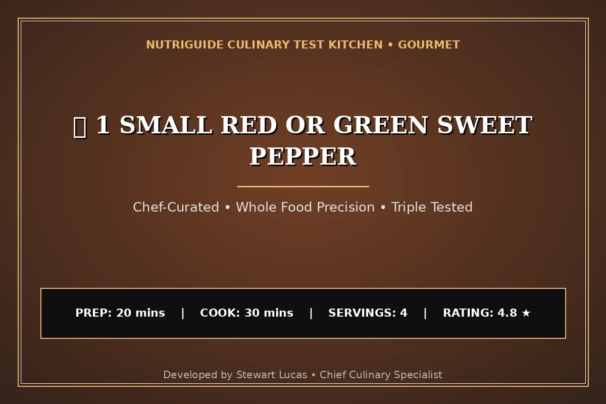  1 Small Red Or Green Sweet Pepper