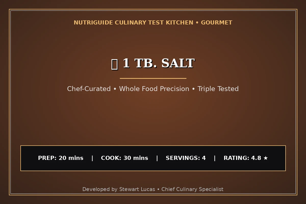  1 Tb. Salt