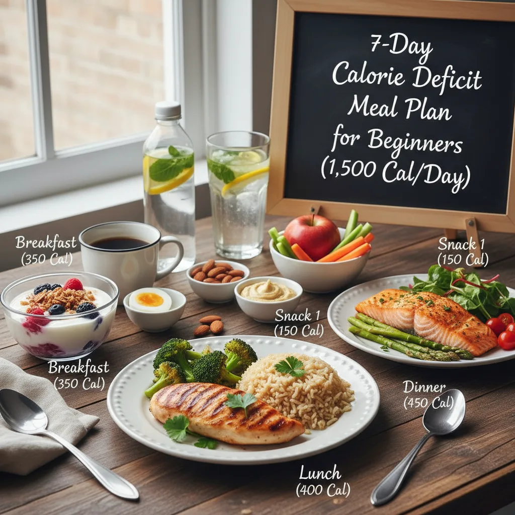 7-Day Vibrant Calorie Deficit Meal Plan: Your 1,500 Calorie Transformation