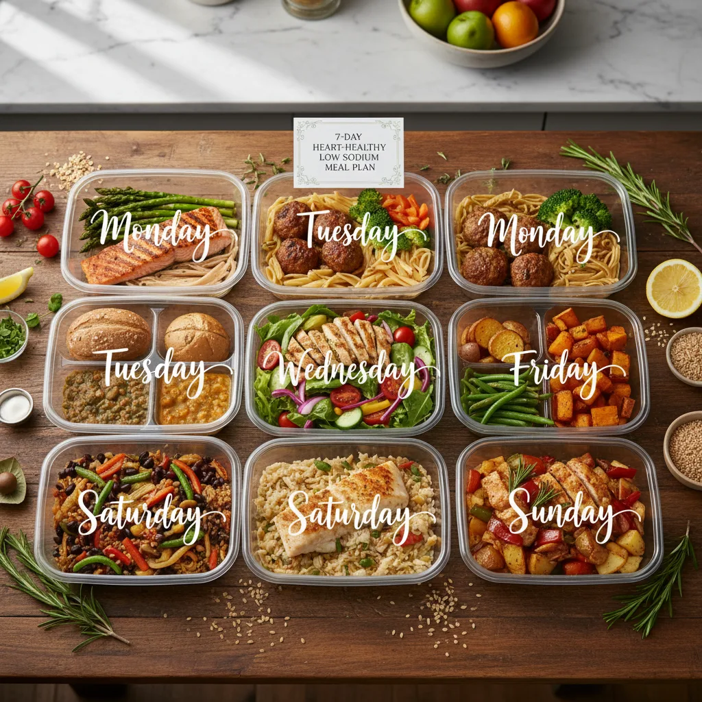 7-Day Heart-Healthy Low Sodium Reset: a great Path to Vitality