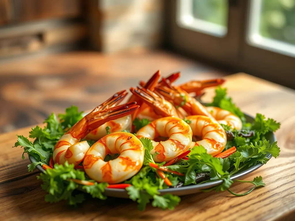 Sun-Kissed Grilled Shrimp over Artisan Mixed Greens