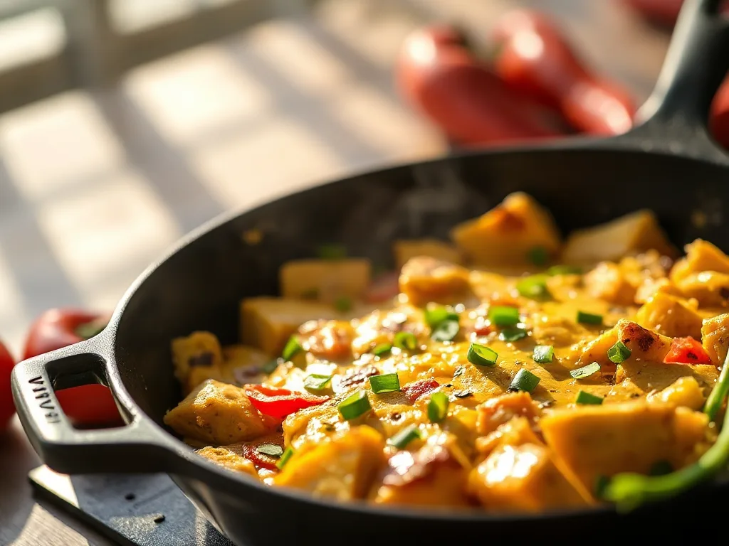 The Golden Morning: authentic Tofu Scramble