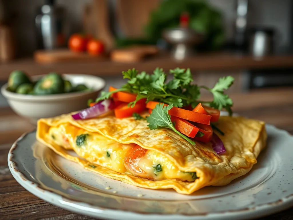 The Golden Harvest: authentic Garden Vegetable Omelet