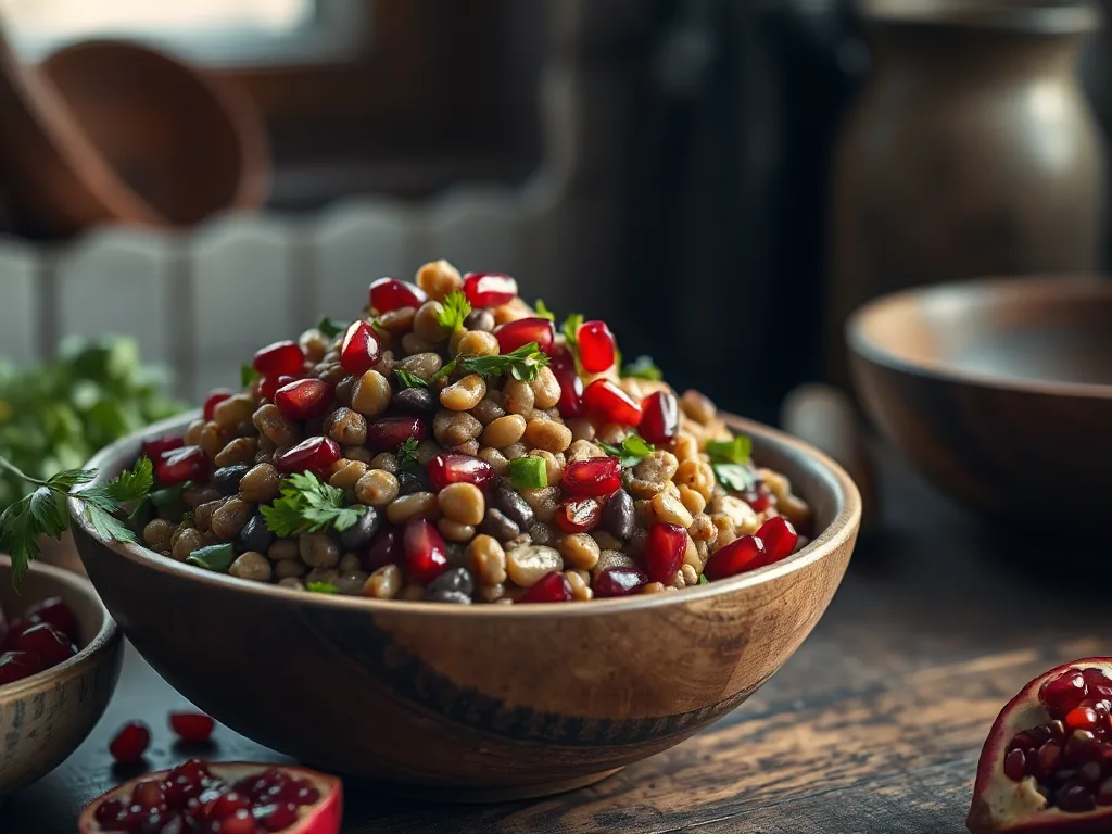 Sun-Drenched Mediterranean Lentil Salad with Lemon-Tahini Dressing