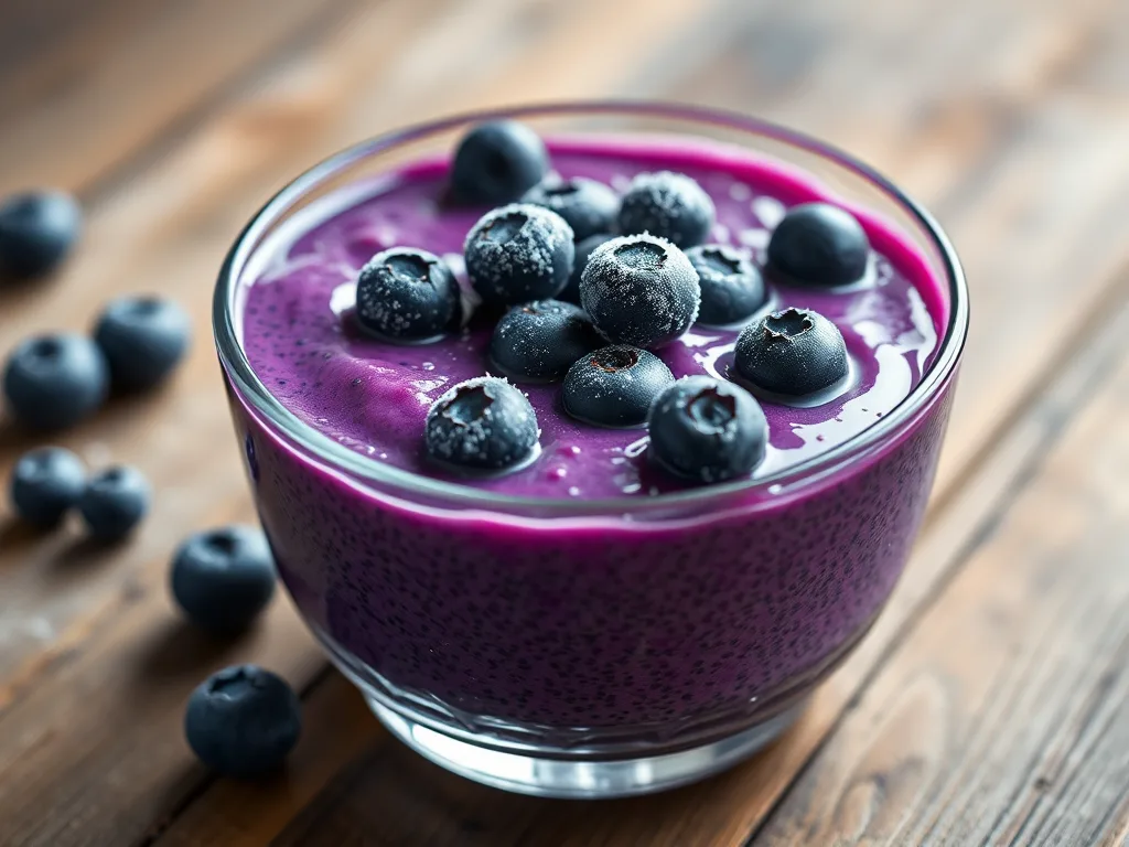 Velvet Wild Blueberry Chia Seed Pudding