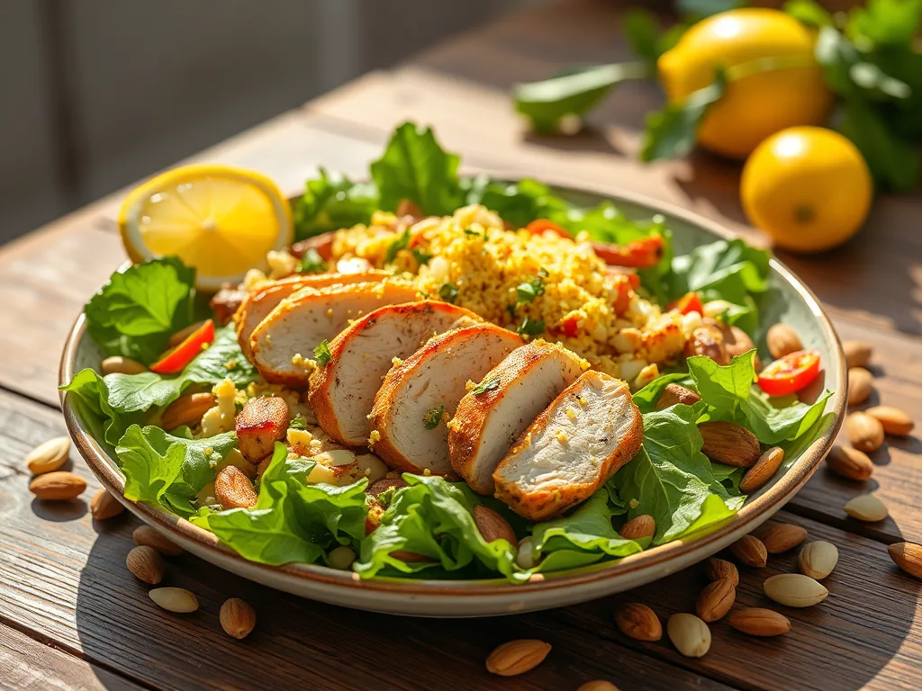 Sun-Drenched Grilled Chicken & Lemon Zest Salad